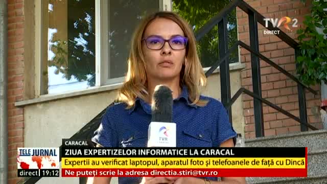Adriana Obrocea transmite pentru Telejurnal 19.00 