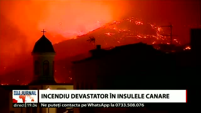 Incendii devastatoare în Insulele Canare 