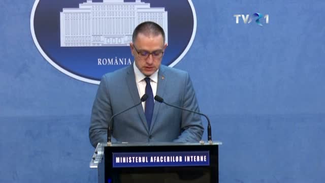 Ministrul de Interne, Mihai Fifor, declarații la sediul MAI