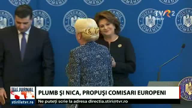 Plumb și Nica, propuși comisari europeni