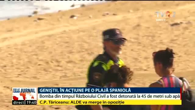 Geniștii, în acțiune pe o plajă spaniolă