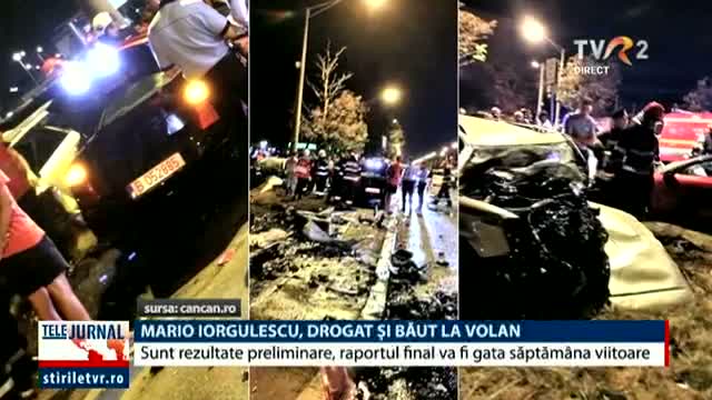 Mario Iorgulescu, drogat și băut la volan