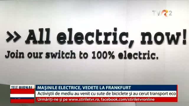 Mașini electrice, la Frankfurt