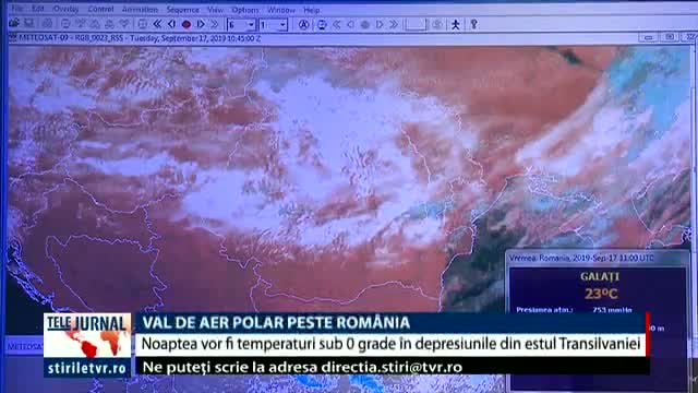 Val de aer polar peste România 