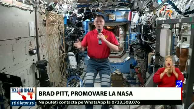 Brad Pitt, promovare la NASA
