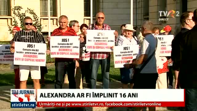 Protest la MAI, în ziua în care Alexandra Măceșanu ar fi împlinit 16 ani 