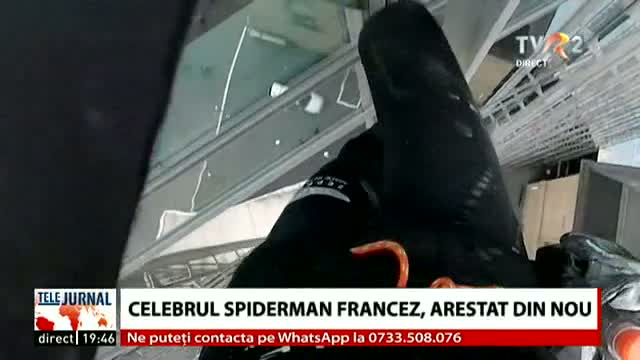 Celebrul spiderman, arestat