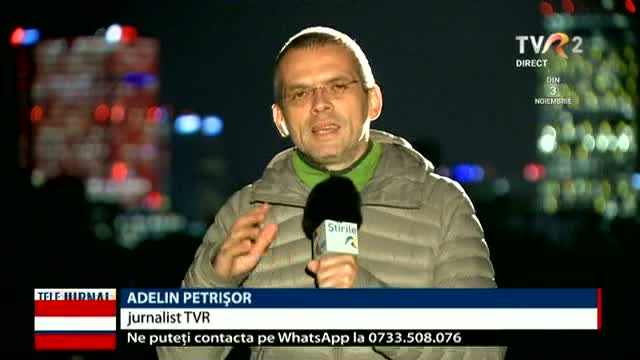 Adelin Petrișor relatează pentru Telejurnal 19.00