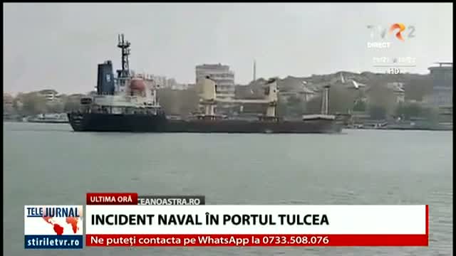 Incident naval în portul Tulcea