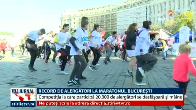 Record de alergători la Maratonul București