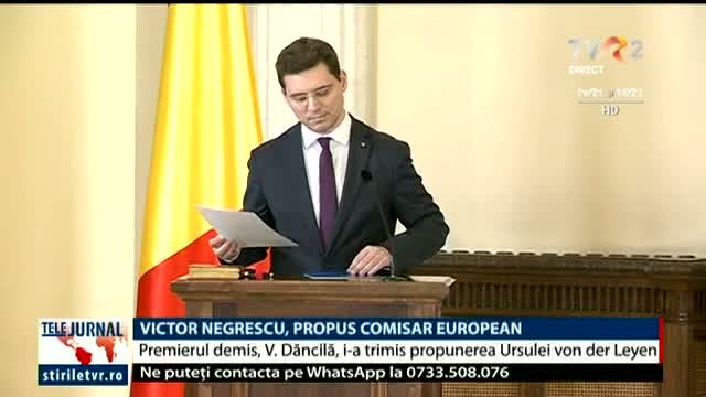 Victor Negrescu, propus comisar european
