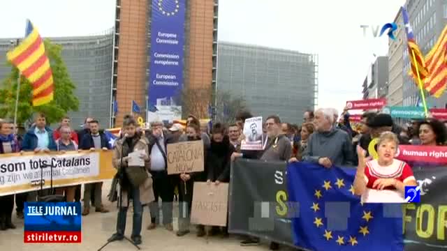 Protest în fața Comisiei Europene