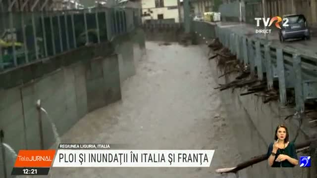 Ploi si inundatii în Franța și Italia