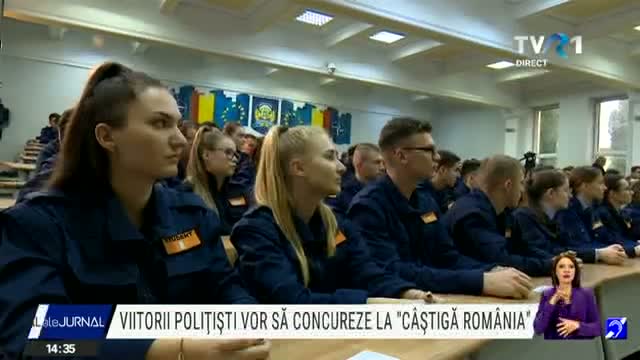 Viitorii polițiști vor să concureze la emisiunea Câștigă România
