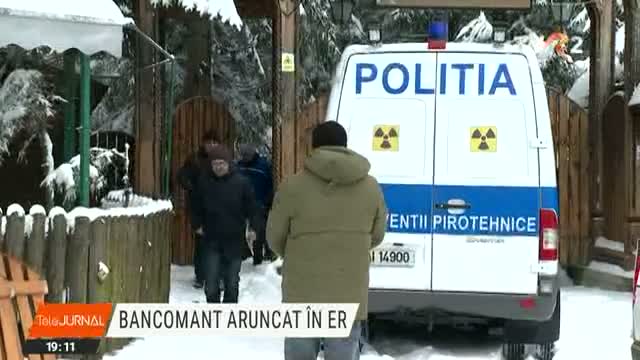 Bancomat aruncat în aer în Poiana Brașov