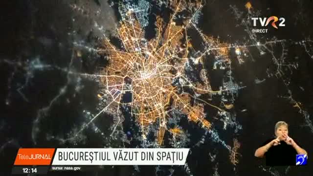 Bucureștiul văzut din spațiu