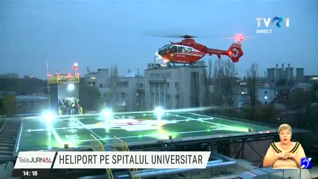 Spitalul Universitar are heliport functional