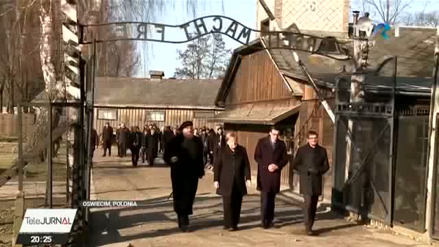 Angela Merkel, prima vizită la Auschwitz