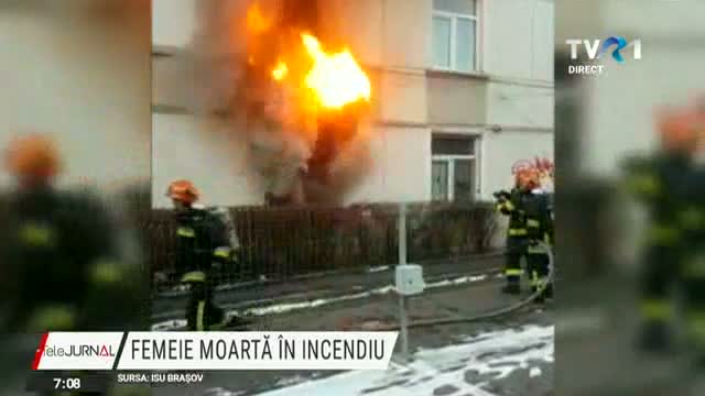O femeie a murit într-un incendiu la Brașov