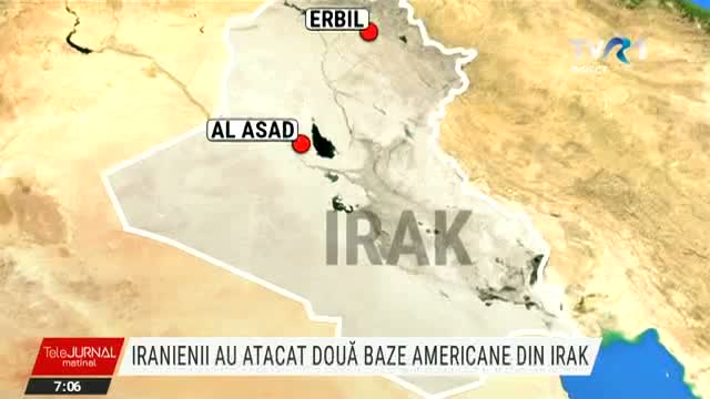 Iranienii au lovit două baze militare americane din Irak