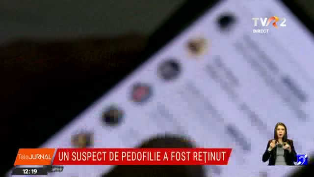 Suspect de pedofilie, retinut