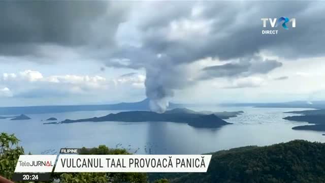 Vulcanul Taal provoacă panică 