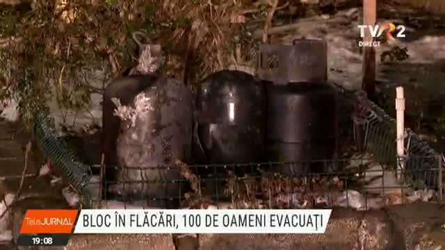 100 de oameni, evacuați la Galați