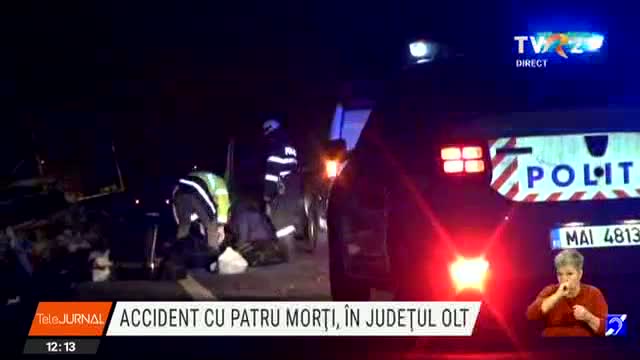 Accident cu patru morți în județul Olt