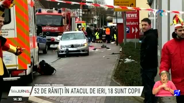 52 de răniți în atacul de ieri din Germania