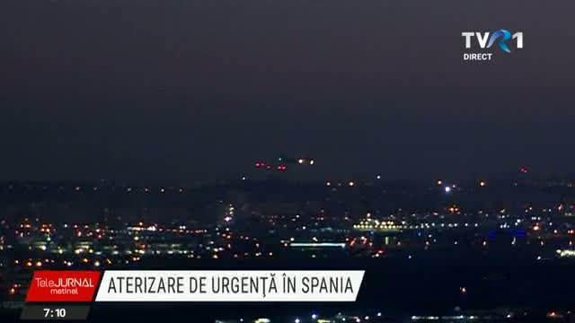Aterizare de urgență în Spania