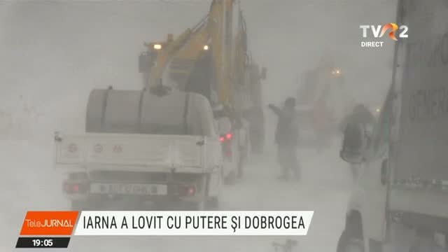 Iarna a lovit și Dobrogea 