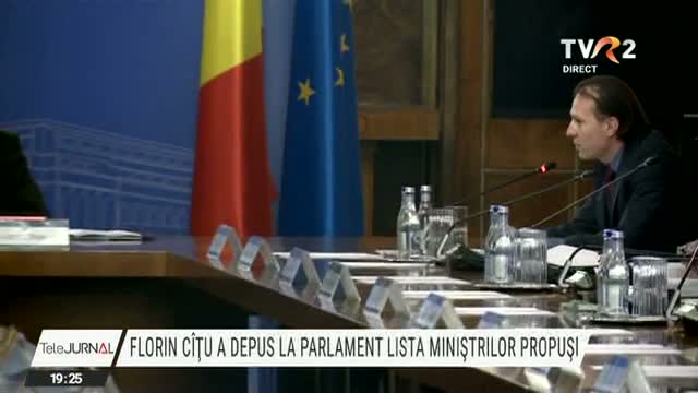 Florin Cîțu a depus la Parlament lista miniștrilor propuși 