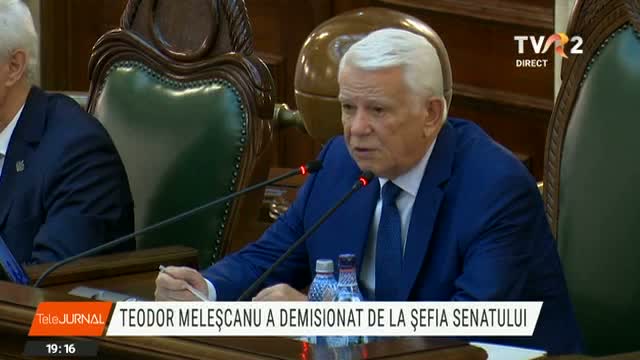 Teodor Meleșcanu a demisionat de la șefia Senatului 