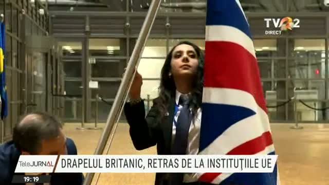 Drapelul britanic, retras de la instituțiile UE
