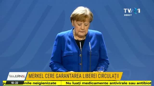 Merkel cere garantarea liberei circulații