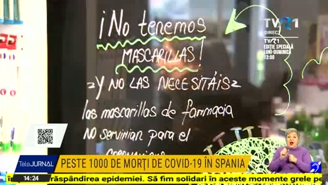 Peste 1.000 de morți în Spania