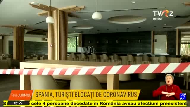 Spania-Turiști blocați din cauza coronavirusului