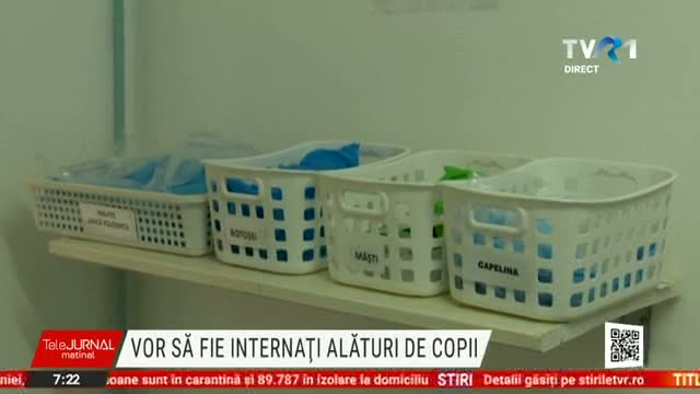 Părinții din Brașov vor să fie internați alături de copiii lor în spital 