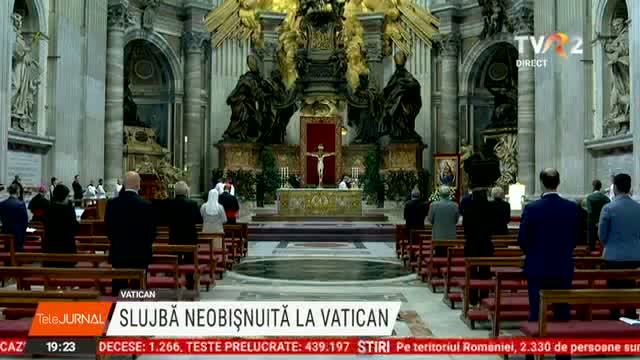 Papa a celebrat slujba dedicată Rusaliile catolice