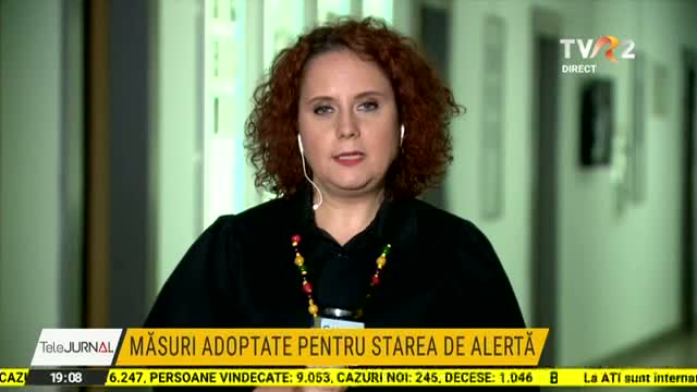 Roxana Zamfirescu transmite pentru Telejurnal 19.00