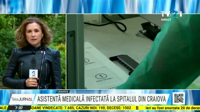 Asistenta medicala infectata la Spitalul Craiova