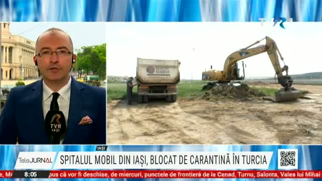 Spitalul mobil din Iași, blocat de carantină în Turcia