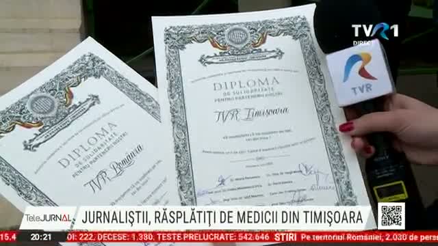 Jurnaliștii, răsplătiți de medicii din Timișoara