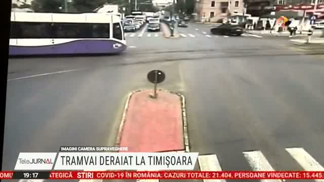 Tramvai deraiat la Timișoara