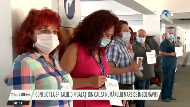 Conflict la spitalul din Galați din cauza numprului mare de îmbolnăviri