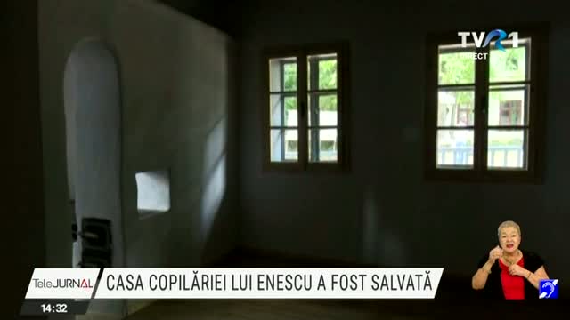 Casa copilăriei lui George Enescu a fost salvată