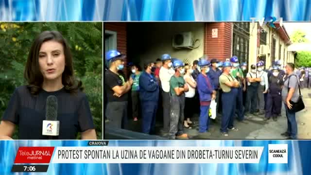 Protest spontan la uzina de vagoane la Drobeta Turnu Severin