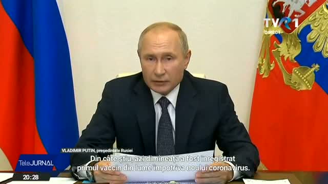 Putin anunță că Rusia are vaccinul împotriva SARS COV-2 