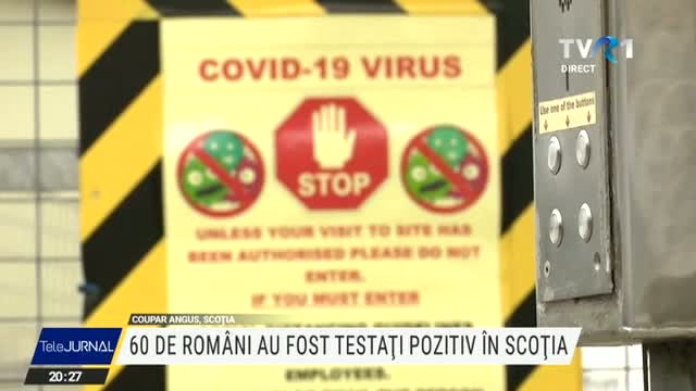 60 de români infectați cu SARS COV-2 în Scoția 