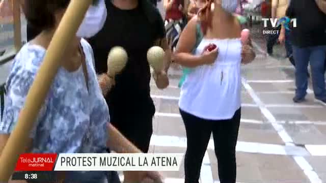 Protest muzical in Grecia 